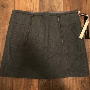 Beautiful Gray Wool Mini Skirt